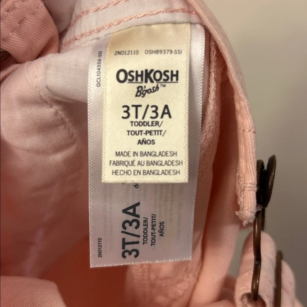 Osh Kosh Bibs Pink 3T